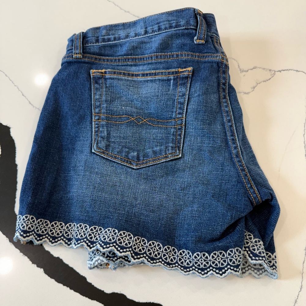 Lucky brand Denim shorts with Lace Trim